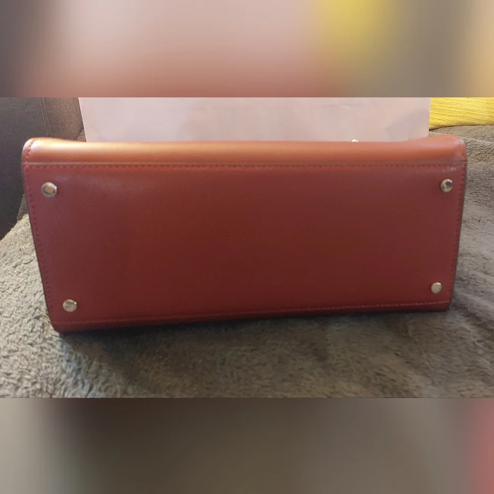 Kate Spade Staci Medium Satchel Crossbody With Matching Wallet in Red Currant